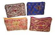 DRAWSTRING EMBROIDERY COIN PURSE