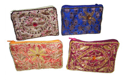 DRAWSTRING EMBROIDERY COIN PURSE