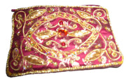 DRAWSTRING EMBROIDERY COIN PURSE