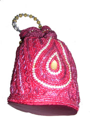 DRAWSTRING EMBROIDERY POTLI  PURSE