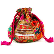 MULTICOLOR PHULKARI POTLI PURSE