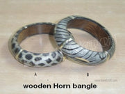 HORN BANGLE WITH WOOD