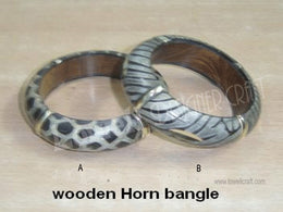 HORN BANGLE WITH WOOD