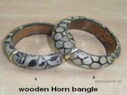HORN BANGLE WITH WOOD