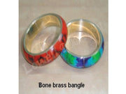 BONE BRASS BANGLE