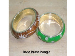 BONE BRASS BANGLE
