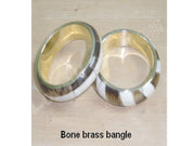BONE BRASS BANGLE