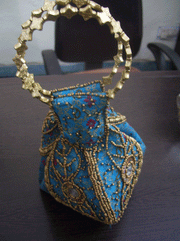 Foldable bead Potli Bag