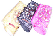 Thread Embroidery Clutch Bag