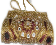 Thread Embroidery Clutch Bag