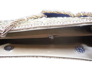 Golden Clutch Beaded Purse Bag