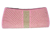 Stylish golden zircon clutch