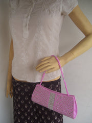 Stylish golden zircon clutch