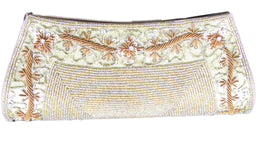 Embroidery Evening Bead Clutch Bag