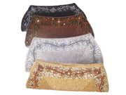 Embroidery Evening Bead Clutch Bag