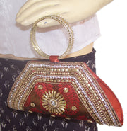 Embroidery Beads Evening Clutch Bag