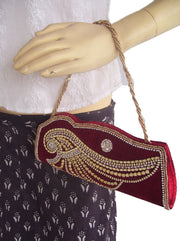 Velvet wedding clutch purse