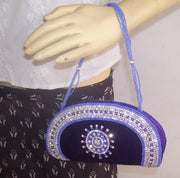 Velvet crystal clutch purse