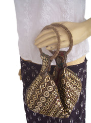 Golden potli purse