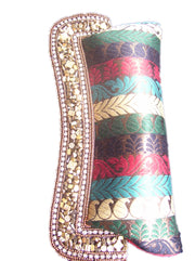 Brocade silk clutch purse