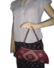 Hand Embroidery wedding Clutch Purse