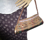 Beaded Embroidery Clutch Purse
