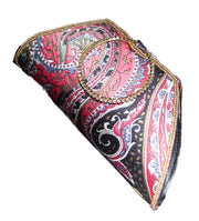Golden bead clutch purse
