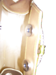 Golden bead clutch purse