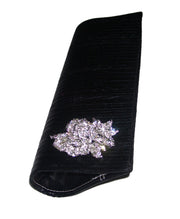 Brooch Faux Leather Clutch