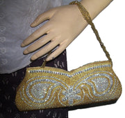 Zircon Beaded Clutch Purse