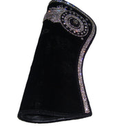 Zircon velvet clutch purse
