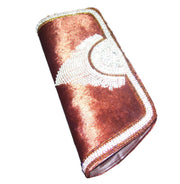Velvet Zircon Clutch Purse