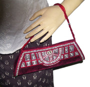 Velvet Zircon Clutch purse