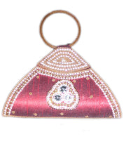Triangle Embroidery Clutch Purse