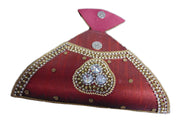 Triangle Embroidery Clutch Purse