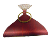 Triangle Embroidery Clutch Purse