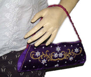 Purple Clutch Purse Evening Bag