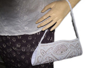 White Beaded Clutch purse