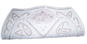 White Beaded Clutch purse