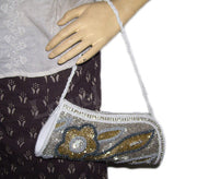 White bead Evening Bags Clutches