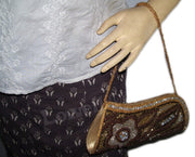 White bead Evening Bags Clutches
