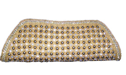 Golden Bead Zircon wedding Clutch Purse