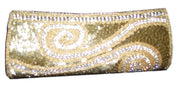 Golden Bead Zircon wedding Clutch Purse