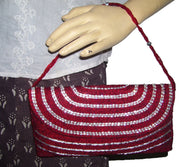 Zircon Beaded Envelope Clutch purse