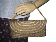 Zircon Beaded Envelope Clutch purse