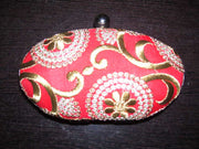 OVAL BOX CLUTCH PURSE