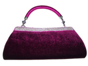 Chenille Zircon Bag Purse Clutch