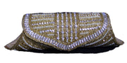 Pearl Zircon Golden Clutch Purse