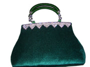 Zircon chenille Clutch Purse