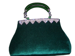 Zircon chenille Clutch Purse